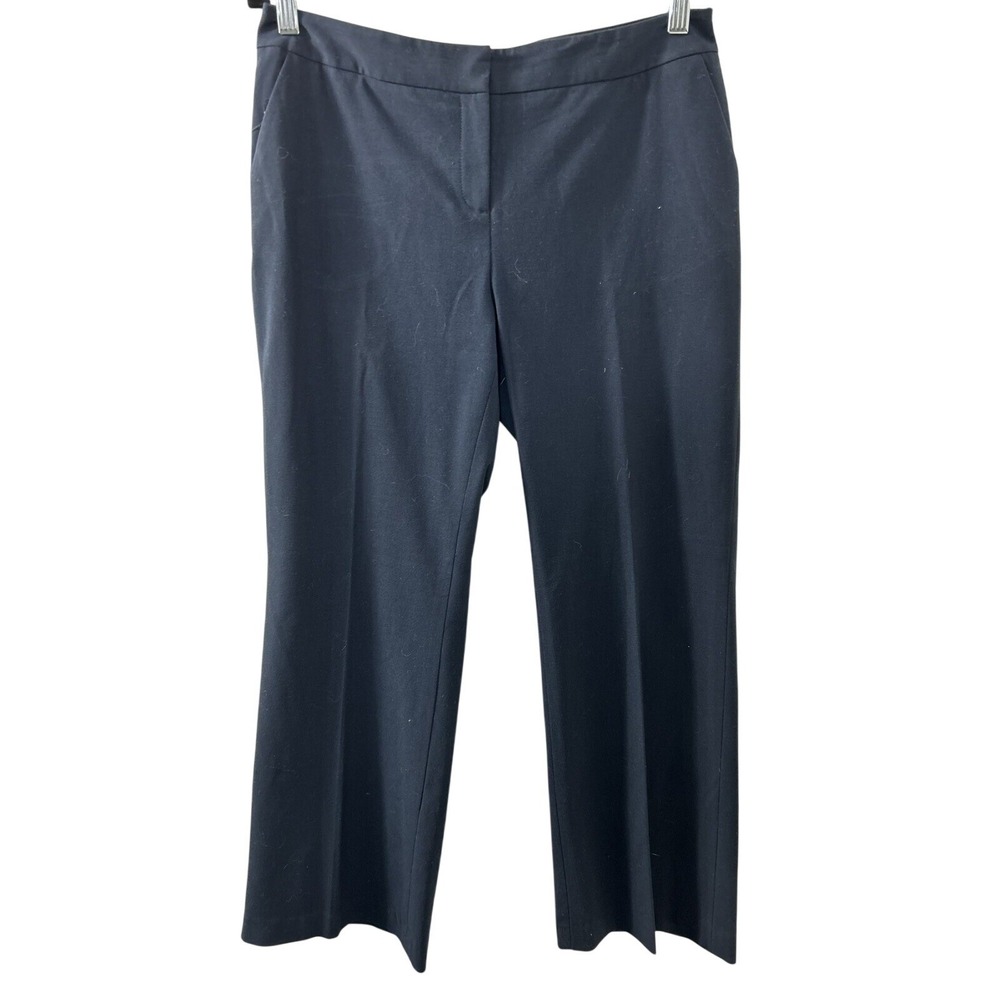 Semantiks Blue Dress Pants 10P Navy Blue Straight Leg Office Career Classic